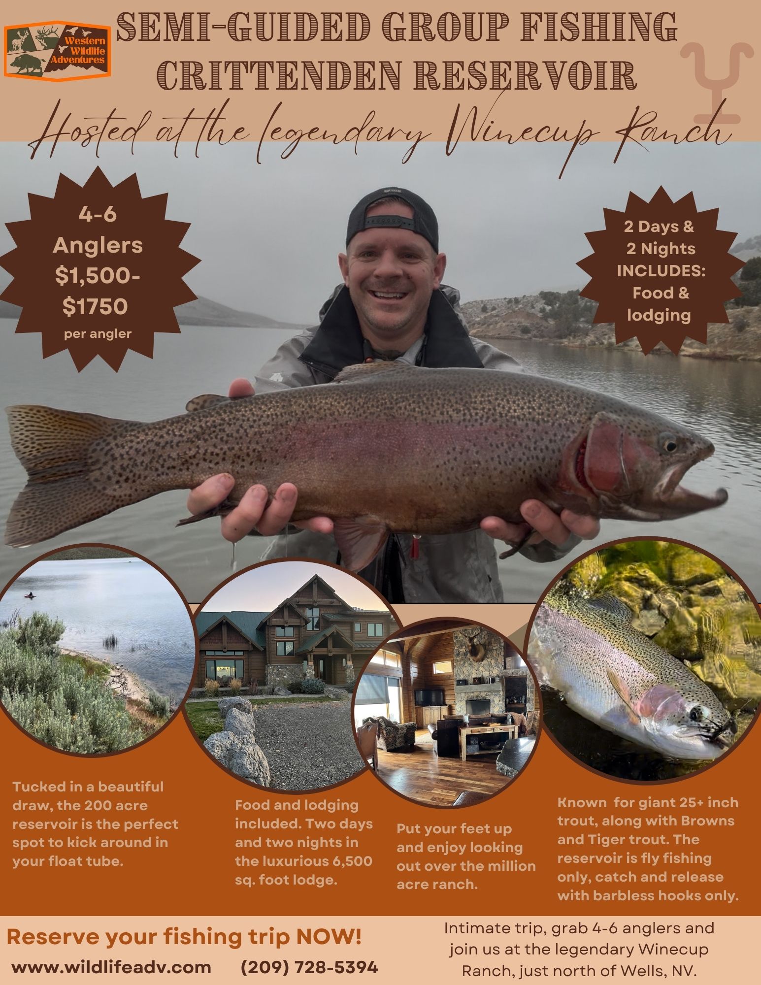 Crittenden Reservoir Group Fishing Trip Deposit